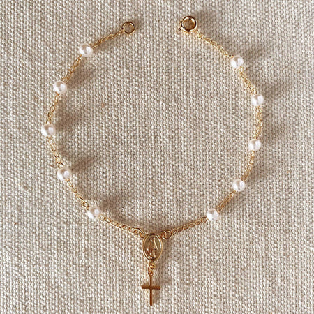 Pearl Rosary Bracelet