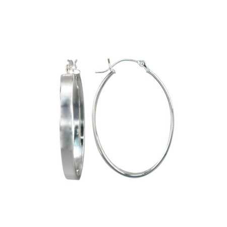 Oval Hoop Earrings