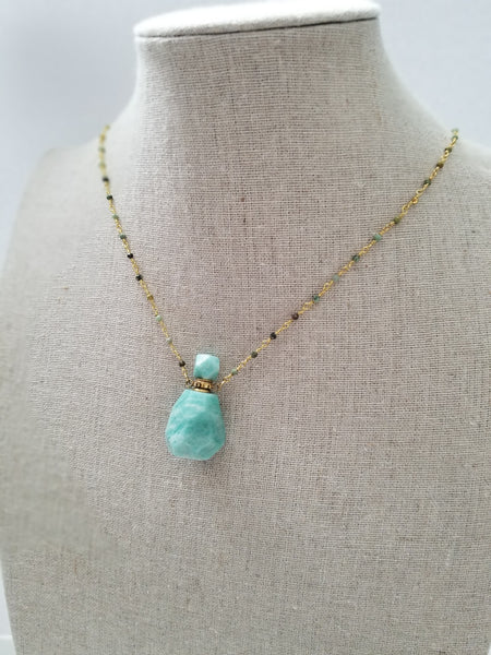 Amazonite Crystal Necklace