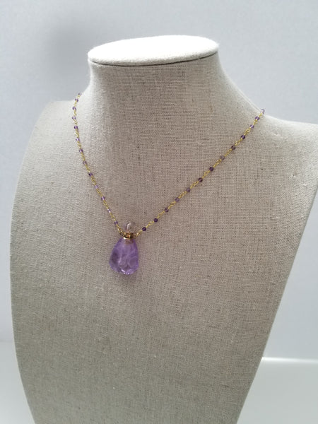 Amethyst Crystal Necklace