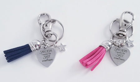 Sarcasm Keychain