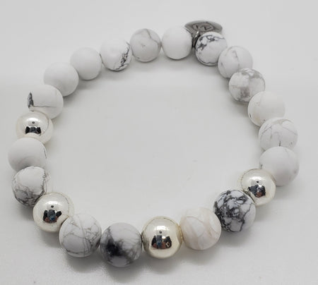 Howlite Silver