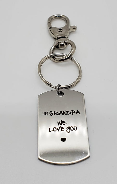 #1 Grandpa Keychain