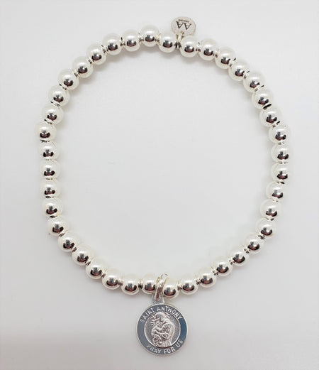 Stretch Bracelet with St. Anthony