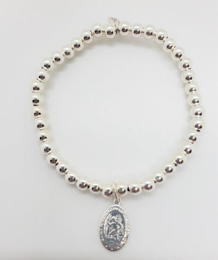 Stretch Bracelet with St. Christopher