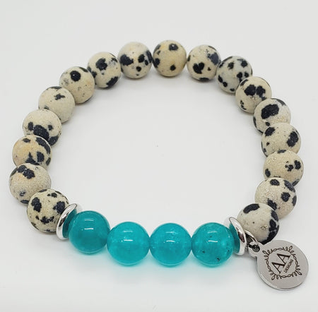 Krysta (Dalmation Jasper, Teal Jade)