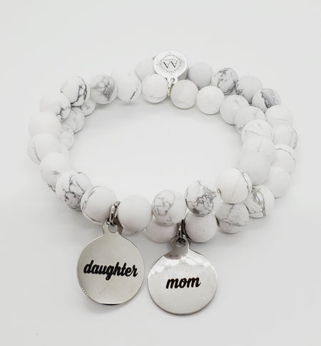 Mom and Daughter Set- Howlite