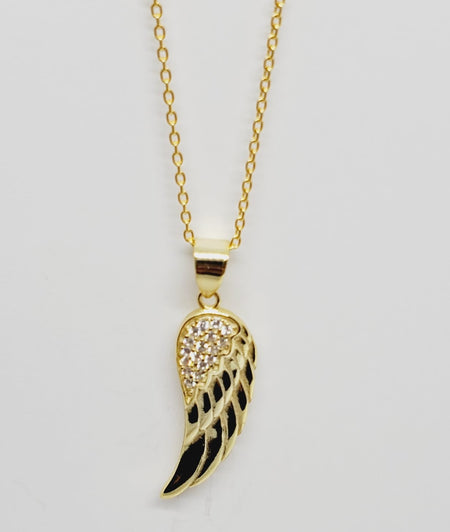 Sonya Wing Necklace (Gold)