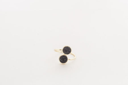 Black Agate- Gold