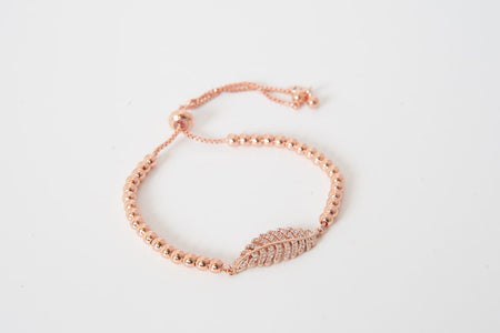 Rose Gold Extender - Leaf