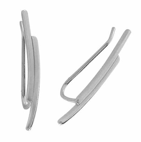 Curved Climber Earrings