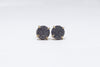 Claw Stud Silver Agate- Gold