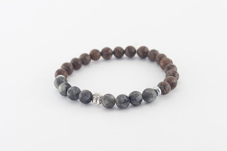 Labradorite, Snowflake Obsidian