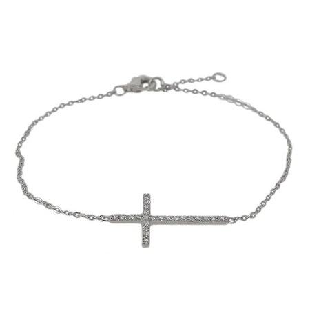 Sideways Cross Bracelet