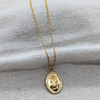 Miraculous Medal, Virgin Mary Necklace- Gold Filled