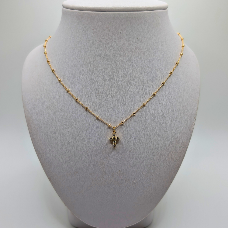 Cubic Zirconia Cross Necklace