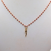 Enamel Necklace with Cornicello