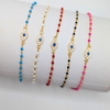 Enamel Cross Bracelets- Evil Eye