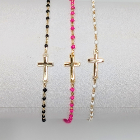 Enamel Bracelets- Cross