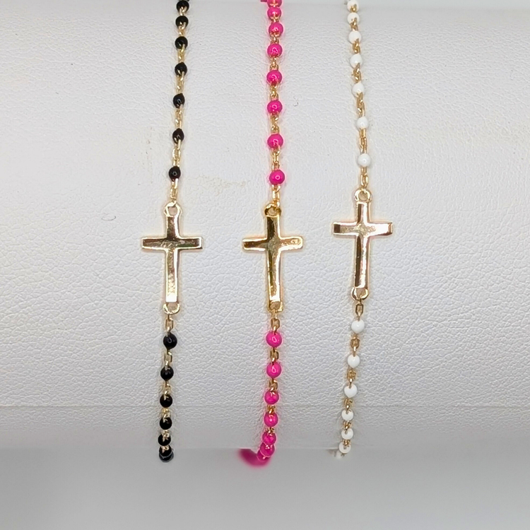 Enamel Bracelets- Cross