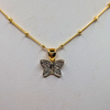 Cubic Zirconia Butterfly Necklace