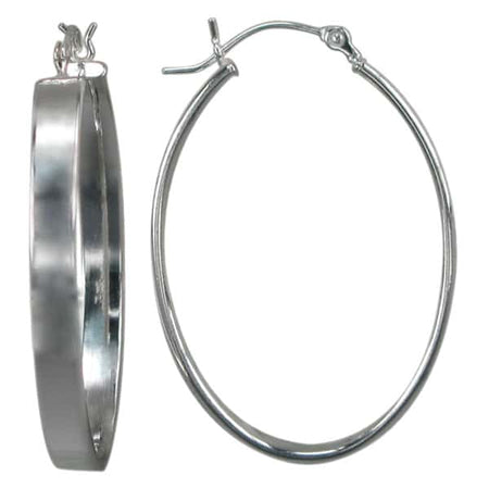 Oval Hoop Earrings