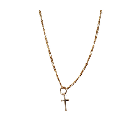 Plain Cross Necklace- Gold Filled