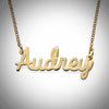 Cursive Name Necklace (Sterling Silver)- Assorted Colours