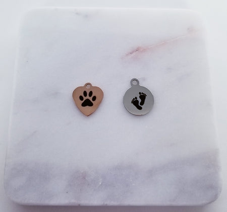 Paw/Foot Print Charms