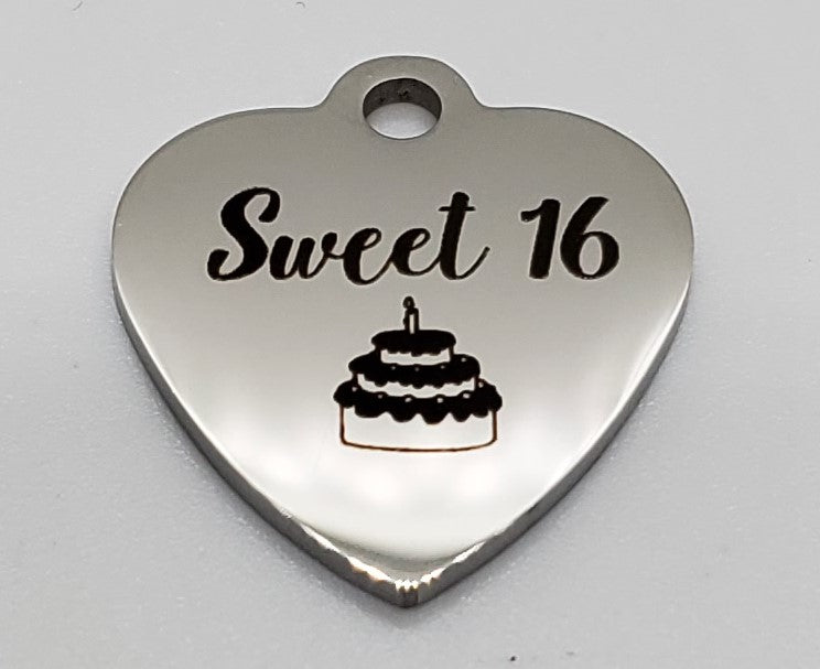 Sweet 16 Cake Charm
