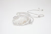 Silver Extender Necklace - Druzy Agate Pendant