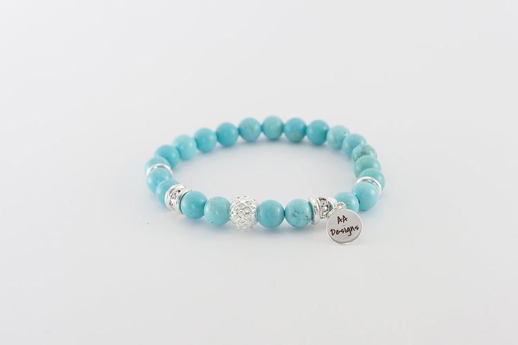 Howlite Turquoise - Silver