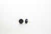 Claw Stud Black Agate- Silver