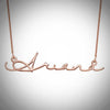 Signature Name Necklace (Sterling Silver)- Assorted Colours