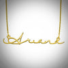 Signature Name Necklace (Sterling Silver)- Assorted Colours