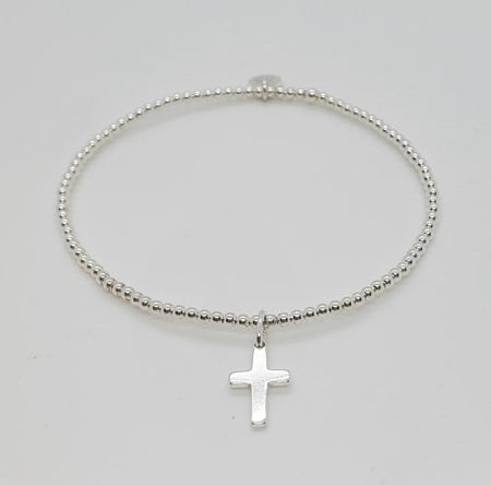 Stretch Bracelet with Cross