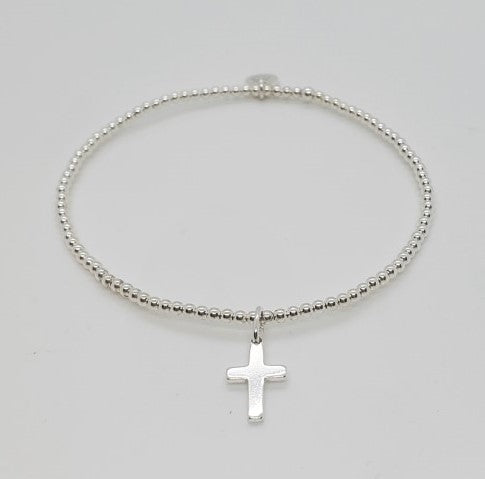 Stretch Bracelet with Cross