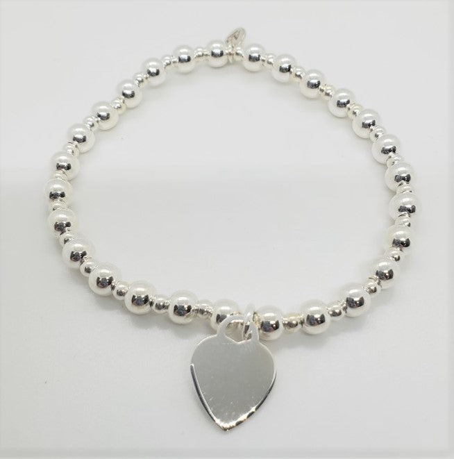 Stretch Bracelet with Heart