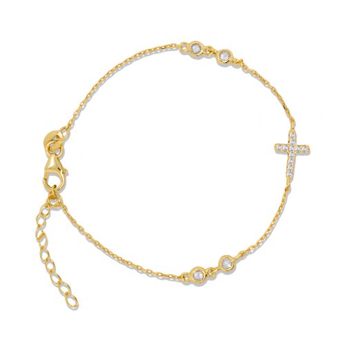Luisa Cross Bracelet (Gold)